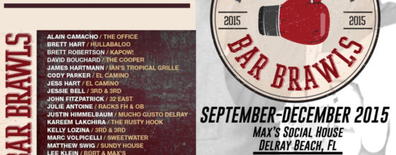 September-Decemeber “Bar Brawls” at Max’s Social House