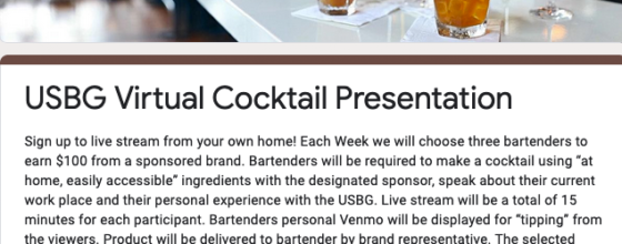 04/15/20 “USBG Palm Beach Virtual Cocktail Presentation”