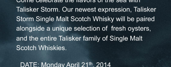04/21/14 “Talisker Storm Scotch Education” at Angry Moon Platinum Lounge